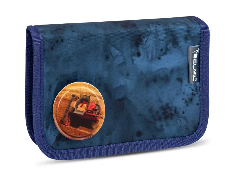 Belmil Motion Schulranzen Set 5-teilig mit 6 Patches - Blue Splash