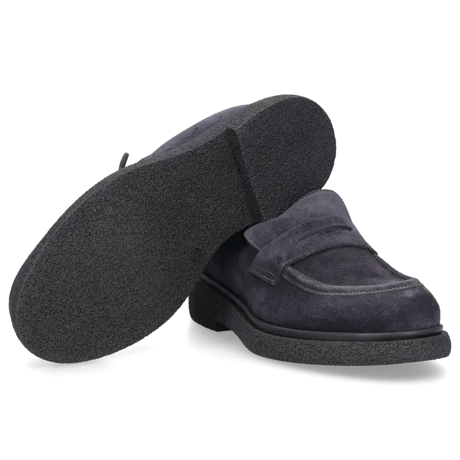 EN AVANT - Loafer C173 Veloursleder - blau