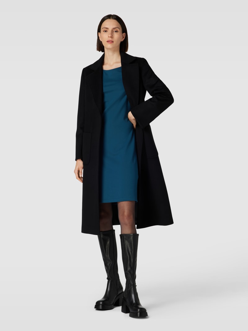 Minikleid mit 3/4-Arm und Rundhalsausschnitt in petrol