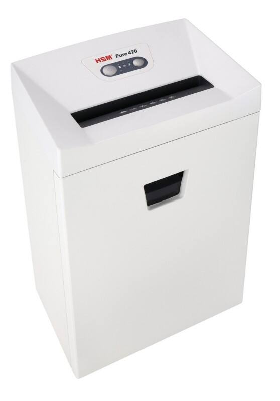 HSM Pure Aktenvernichter 15 Blatt Partikelschnitt Sicherheitsstufe P-4, O-3, T-4, E-3, F-1 35 L 420