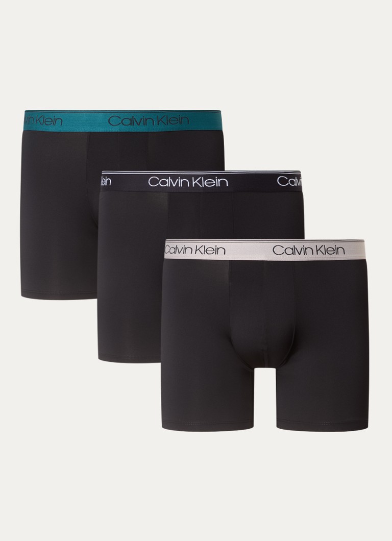 Calvin Klein Boxer Shorts with logo waistband in a 3-pack