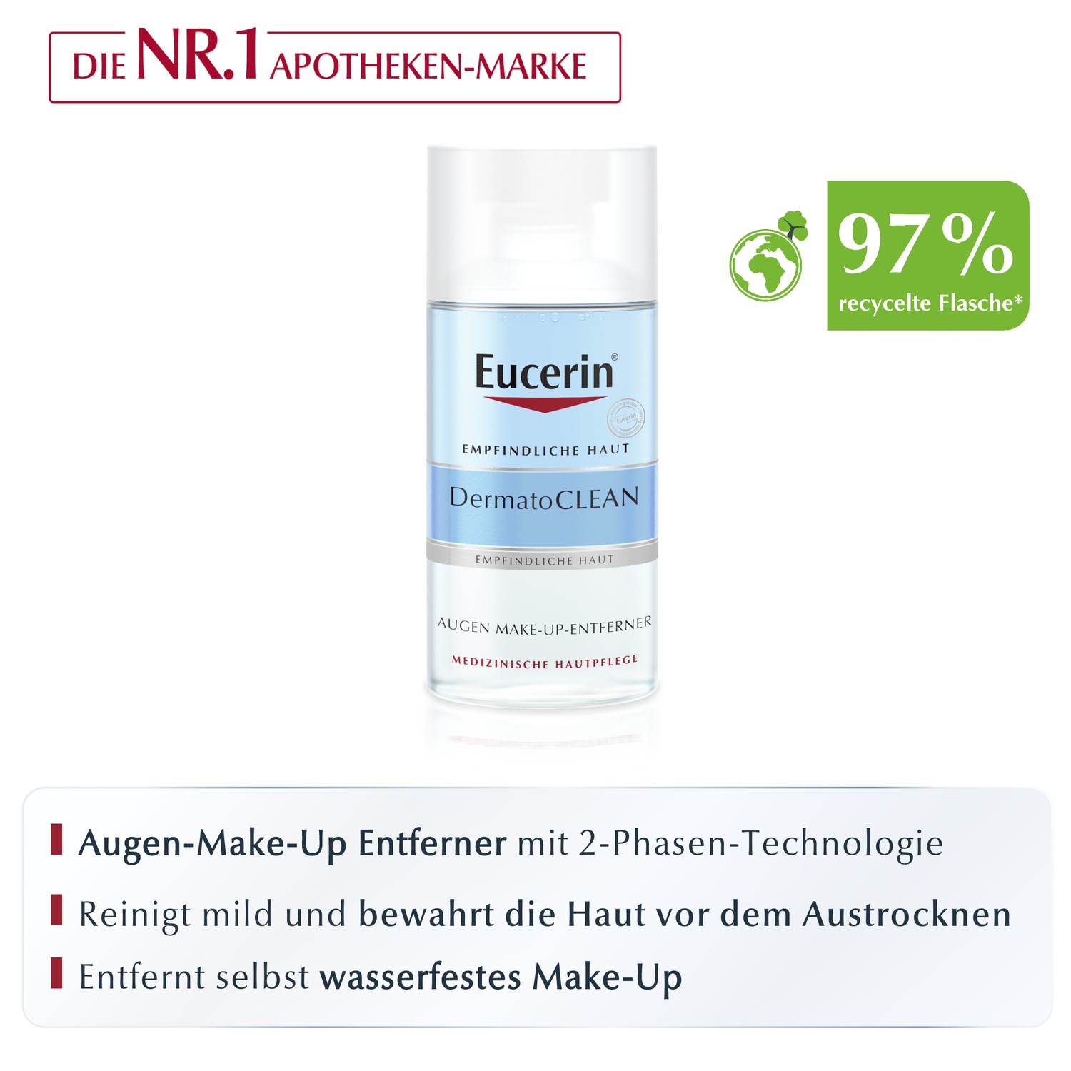 DermatoCLEAN Augen Make-up Entferner