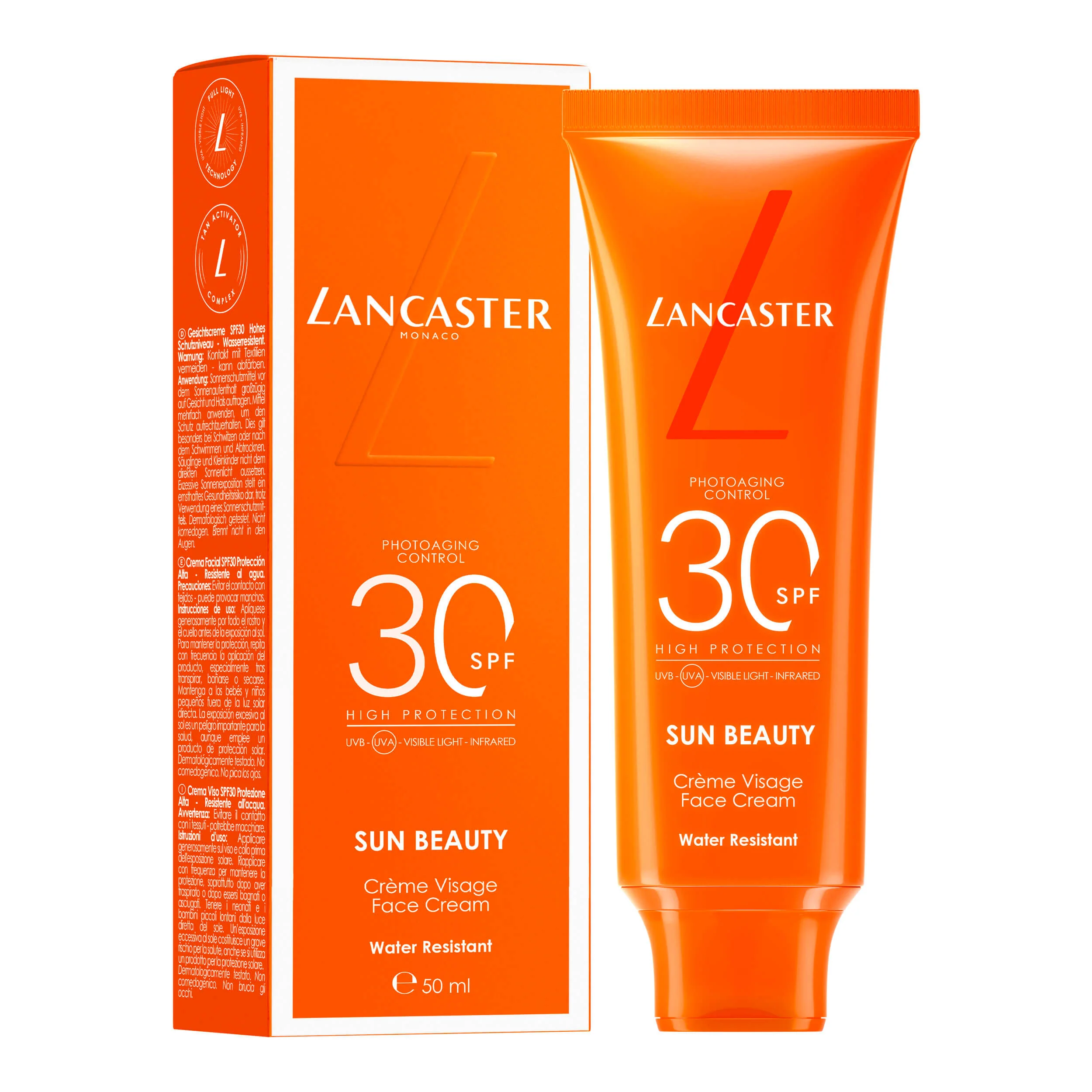 Cremă de față Sun Beauty SPF30 - Cremă de protecție solară pentru față cu protecție ridicată.