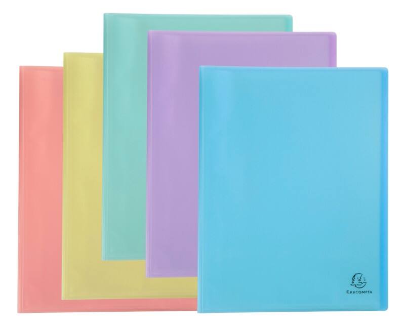 Exacompta Chromaline Pastel Präsentationsmappe 60 Taschen DIN A4 Farbig sortiert 8 Stück
