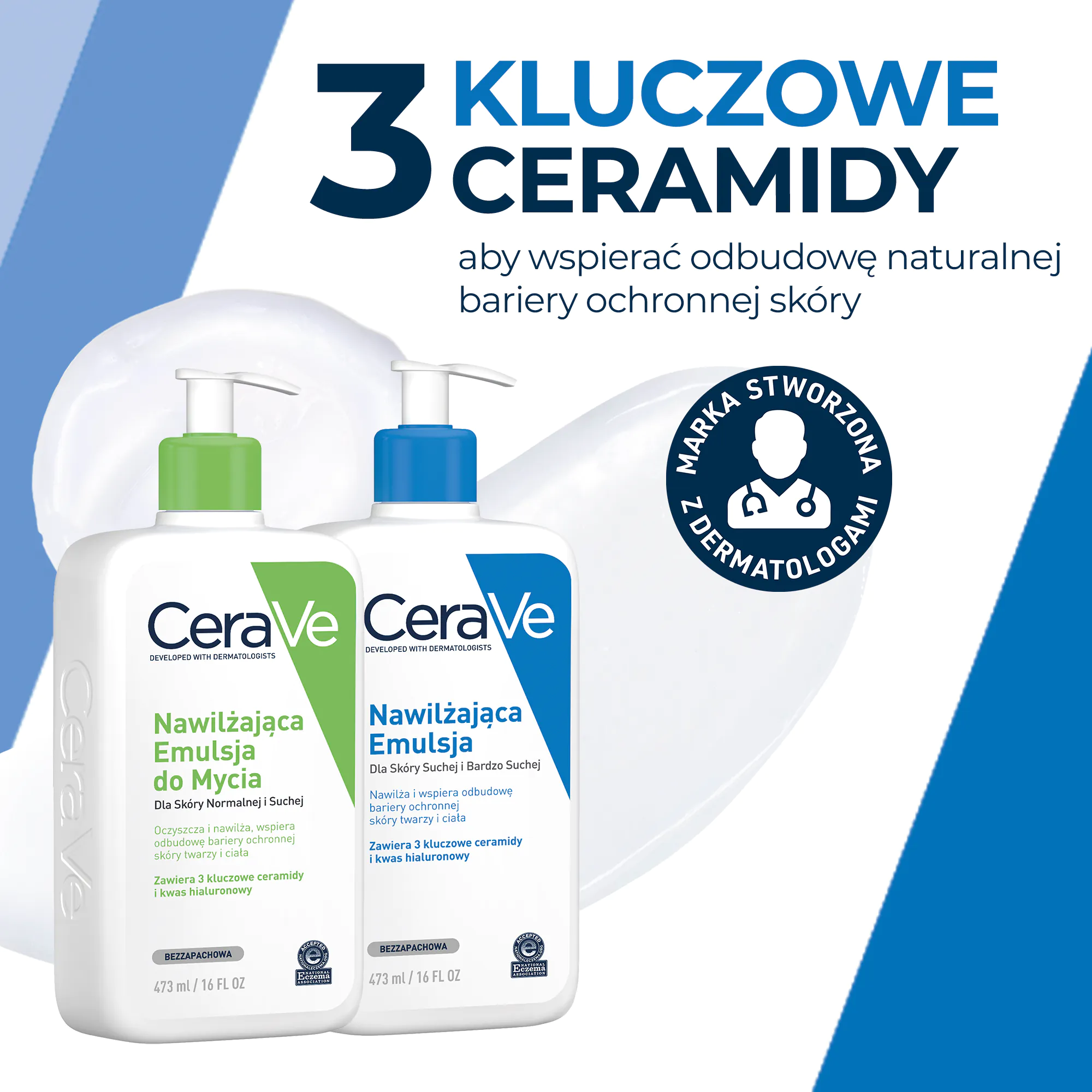 „Cerave“ rinkinys (drėkinamasis valomasis losjonas + drėkinamoji emulsija)