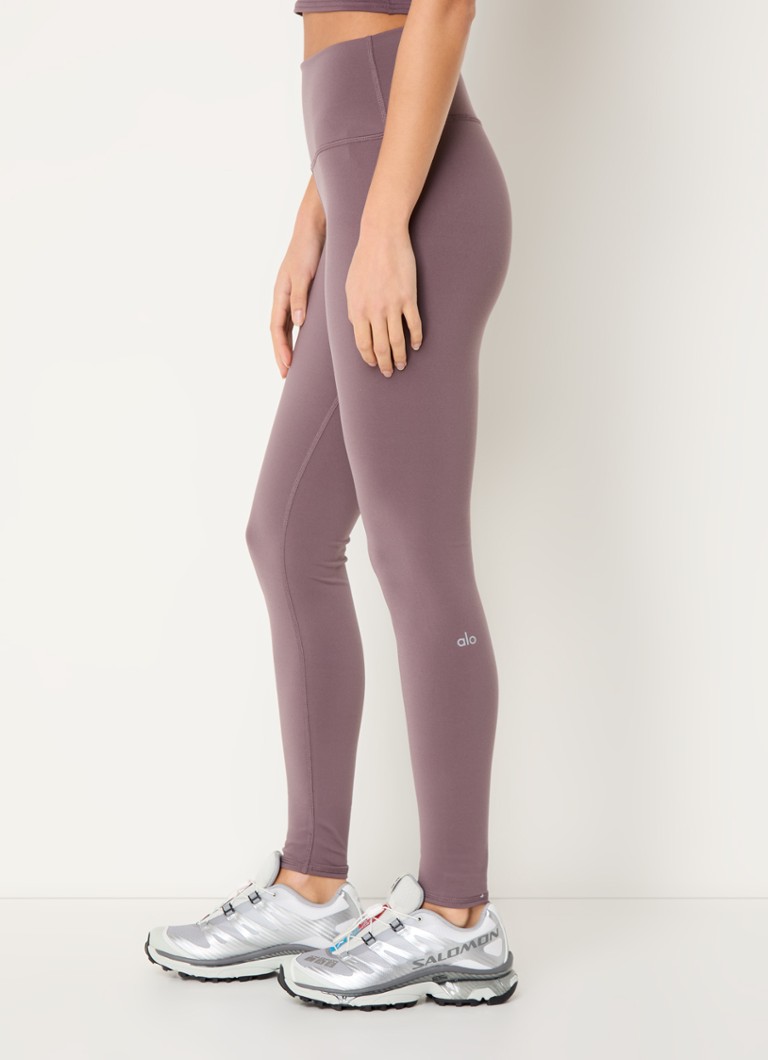 Colanți de yoga cu talie înaltă și logo Alo Yoga