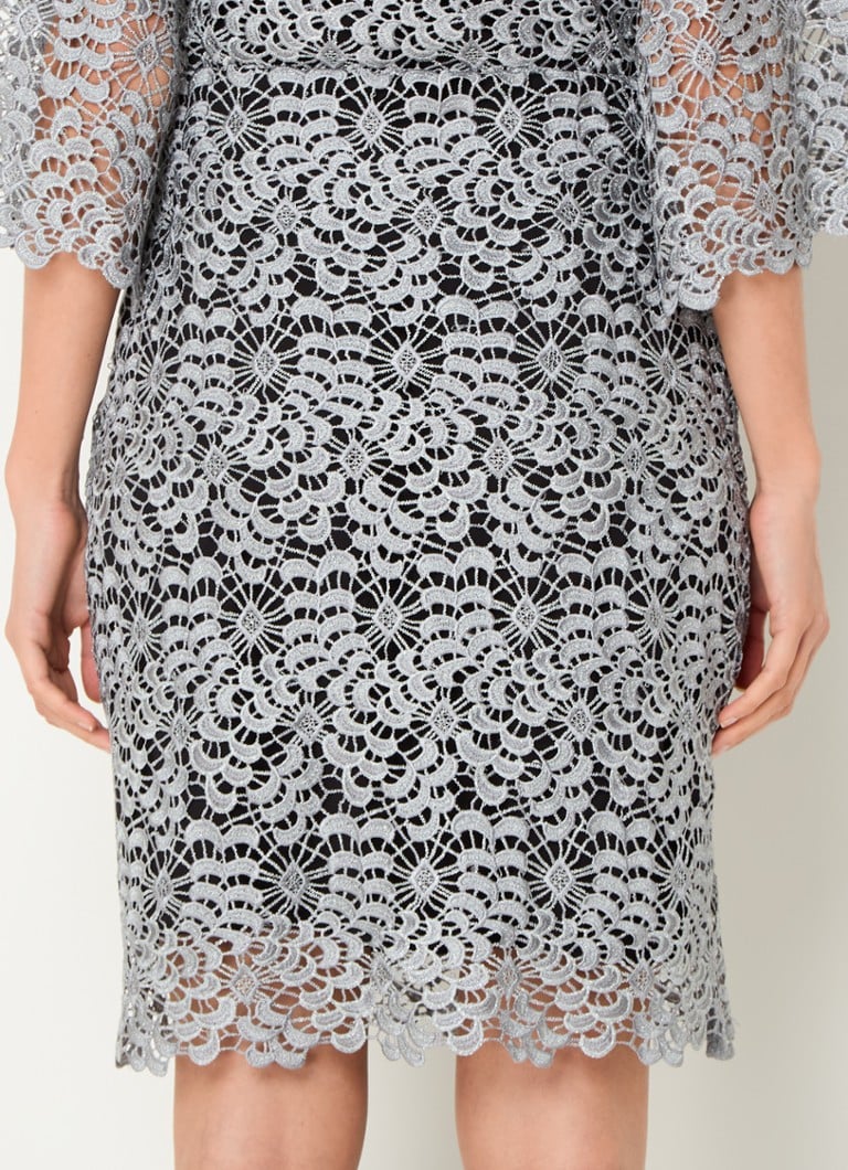 Bruuns Bazaar Joana high-waist mini skirt with openwork design