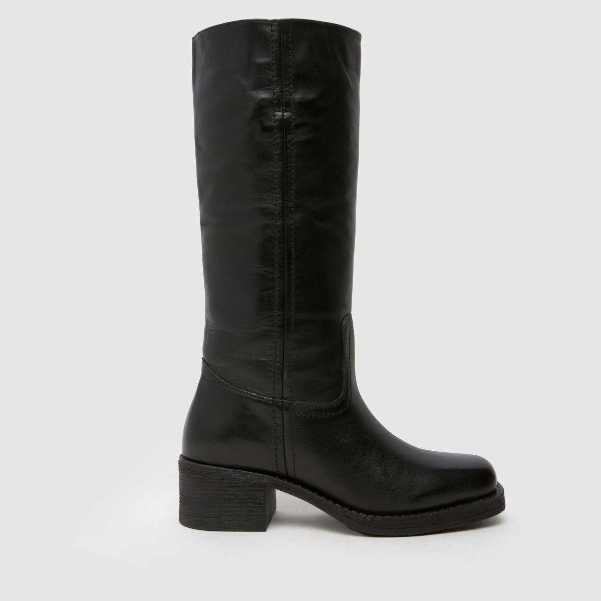 Schuh – Damari – Svarta läderstövlar med dragkedja