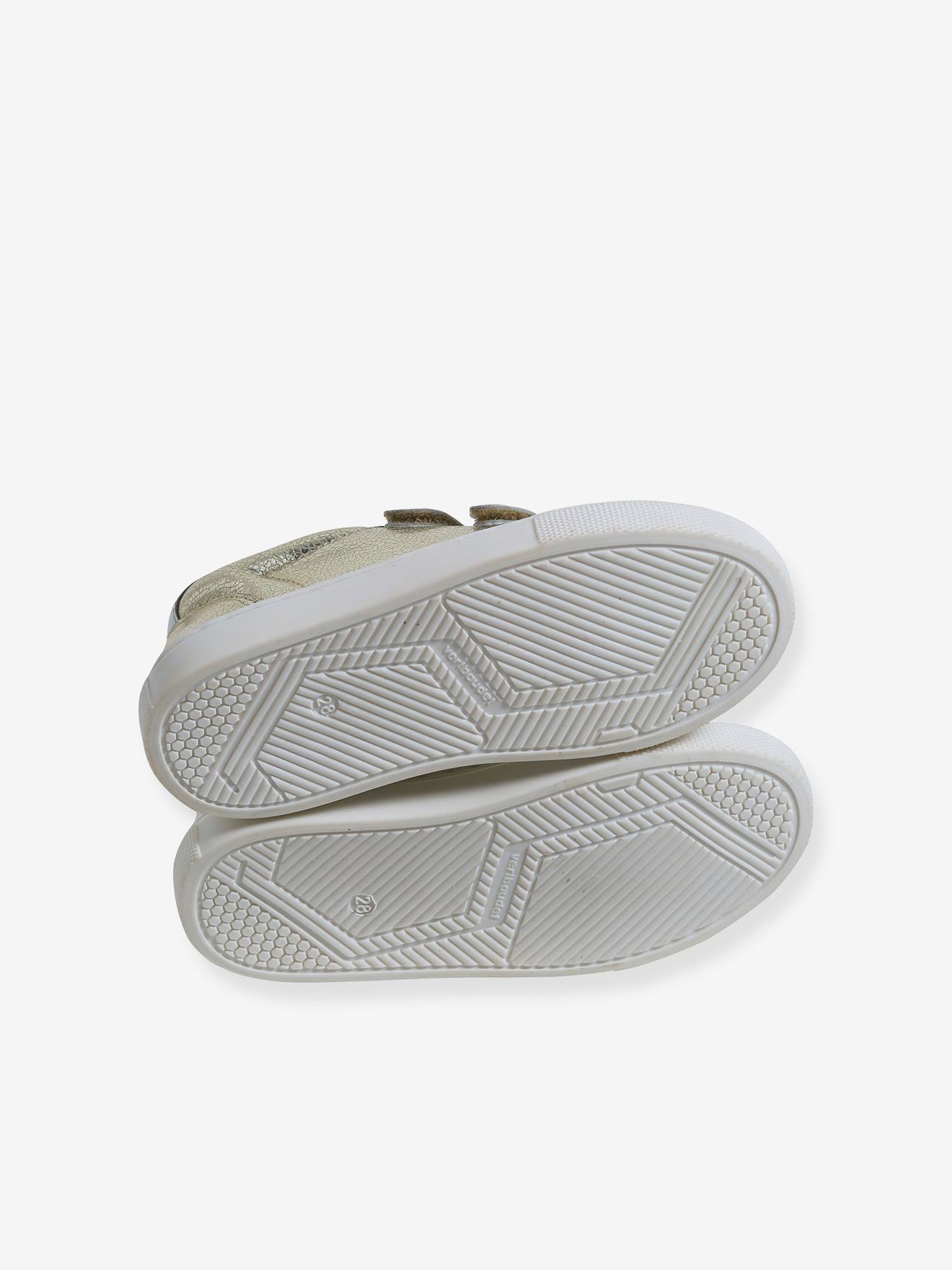 Vertbaudet Kinder Sneakers in Metallic-Optik - gold