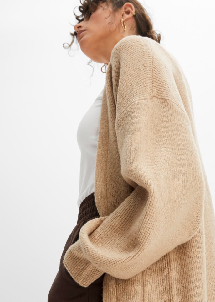 Longstrickjacke