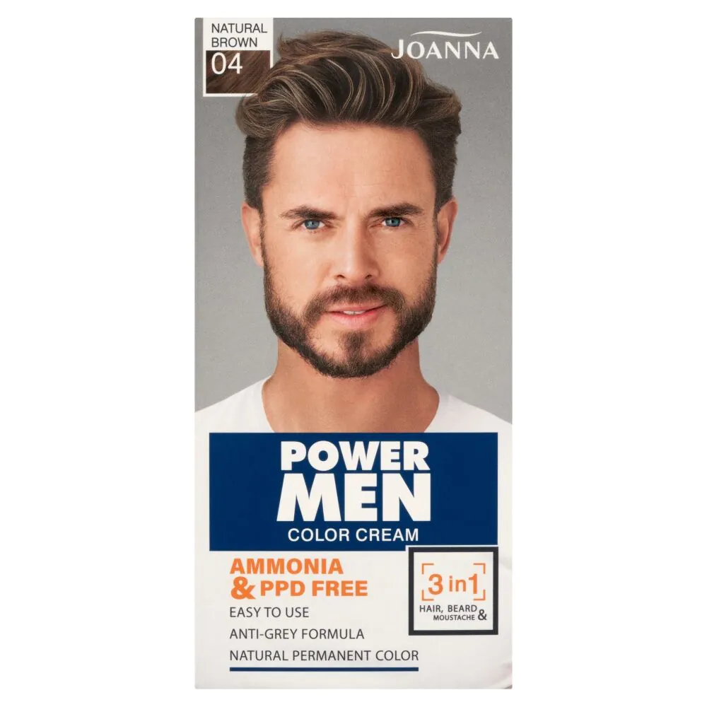 Joanna Power Man Color plaukų dažai 04 natūrali ruda