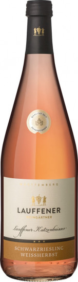 2022 Lauffener Katzenbeißer Schwarzriesling Weißherbst halbtrocken 1,0 L - Lauffener Weingärtner