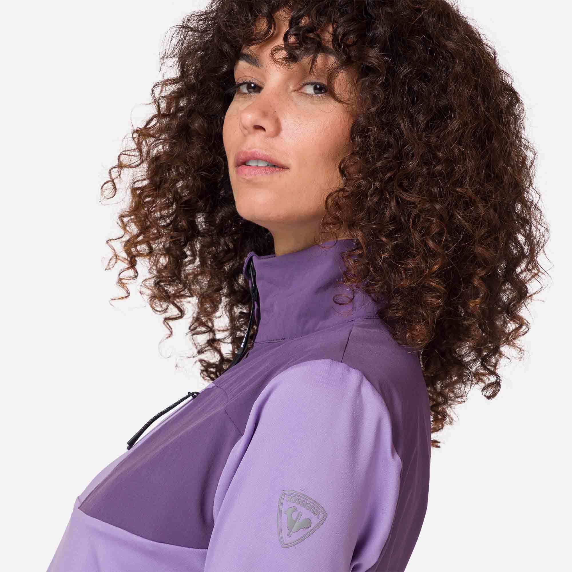 Couche intermédiaire semi-zippé femme