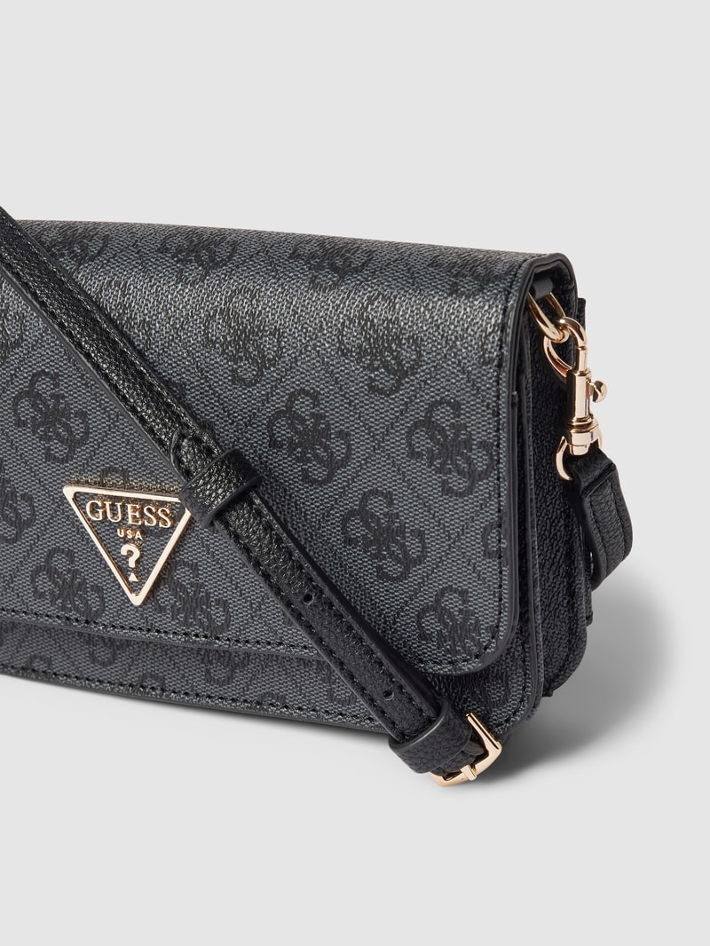 Crossbody Bag mit Strukturmuster Modell 'LAUREL' in schwarz