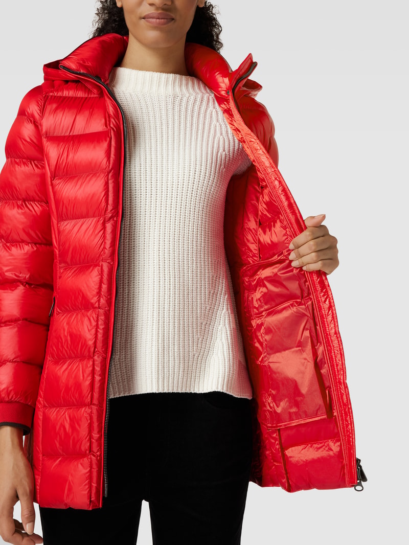 Steppjacke mit Kapuze Modell 'HIGHCLASS MEDIUM 1001' in rot