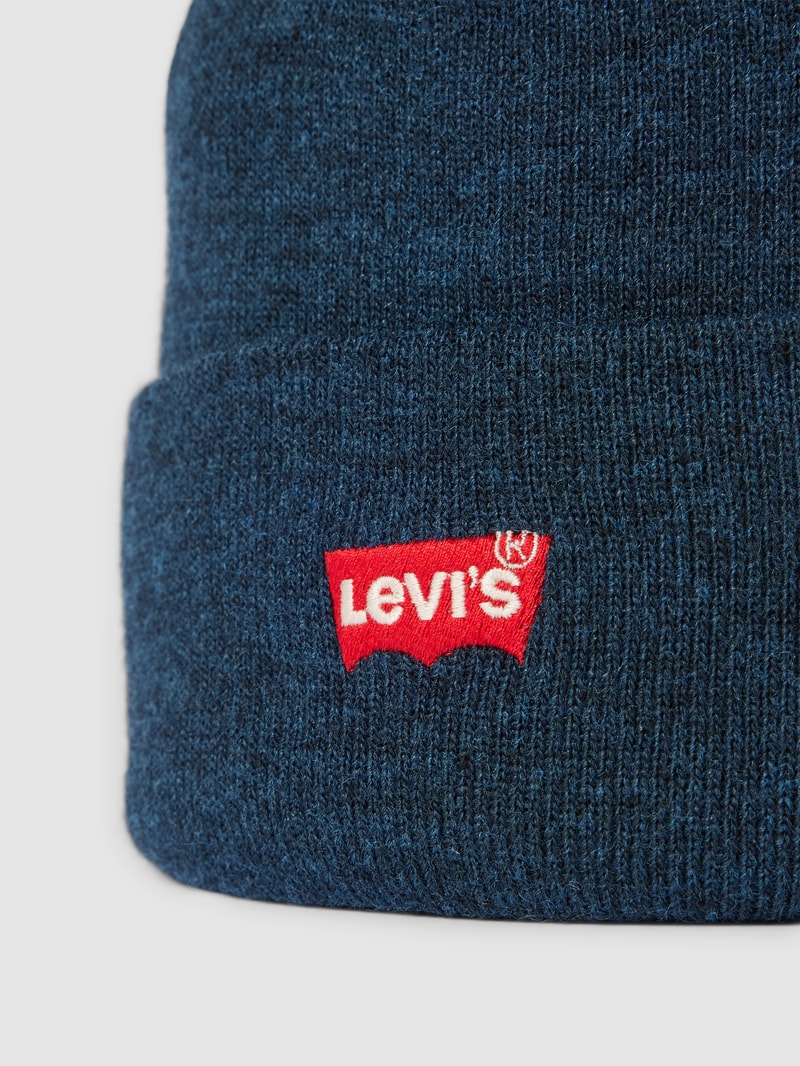Mütze mit Logo-Stitching Modell 'RED BATWING' in dunkelblau