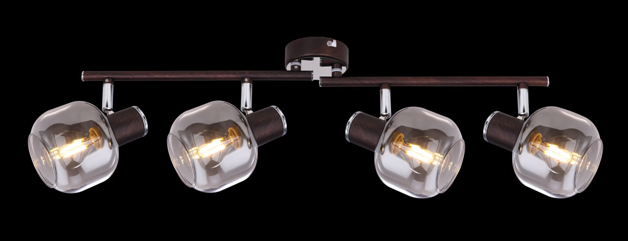 Globo Lighting - PALLO - Strahler Metall bronzefarben, 4x E14
