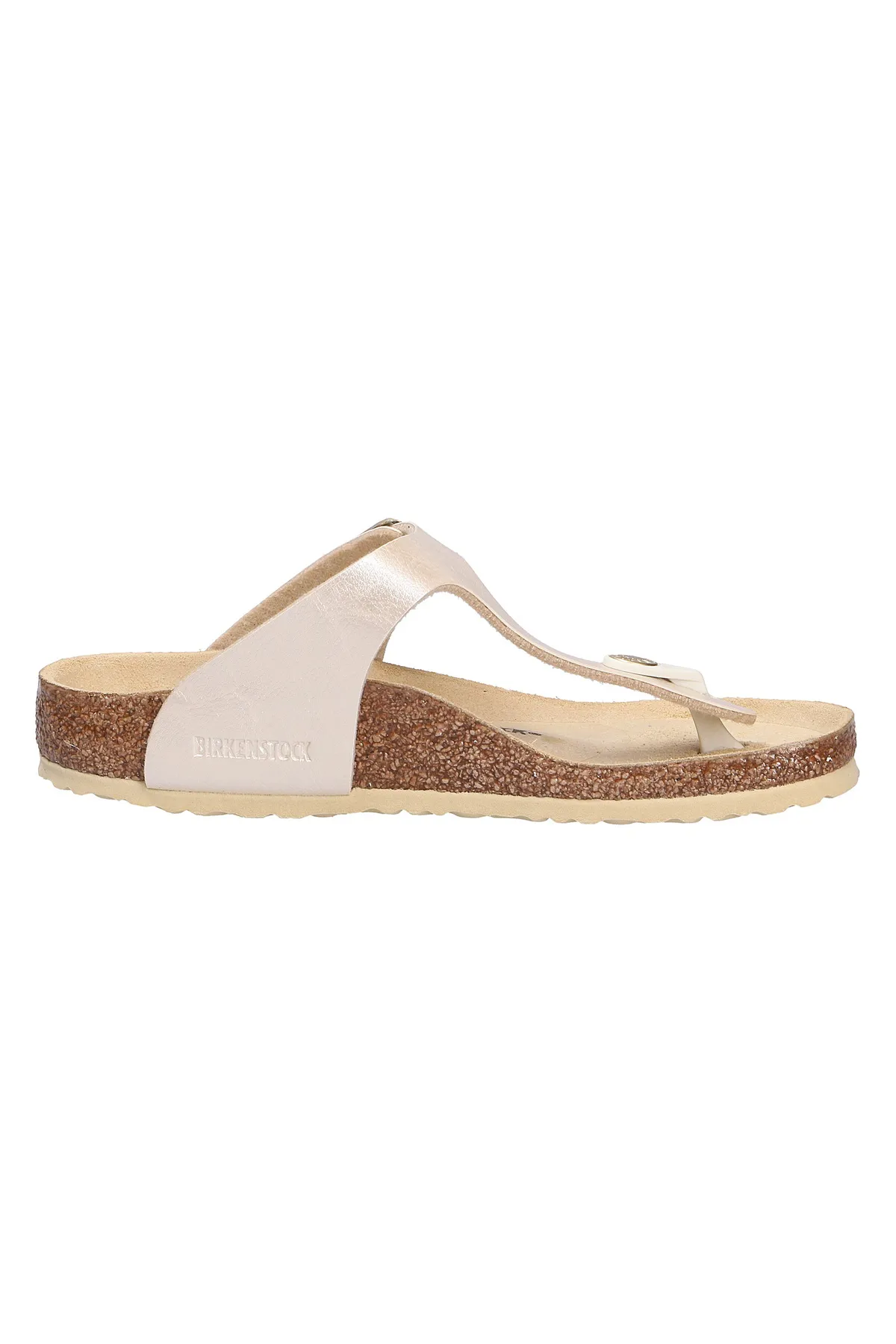 Birkenstock  Pantolette - Beige - Flacher Absatz