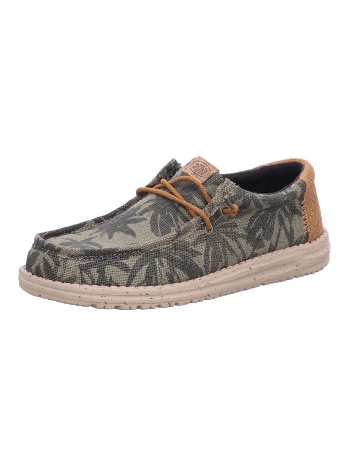 Hey Dude Herren Halbschuhe Wally in Grün günstig kaufen