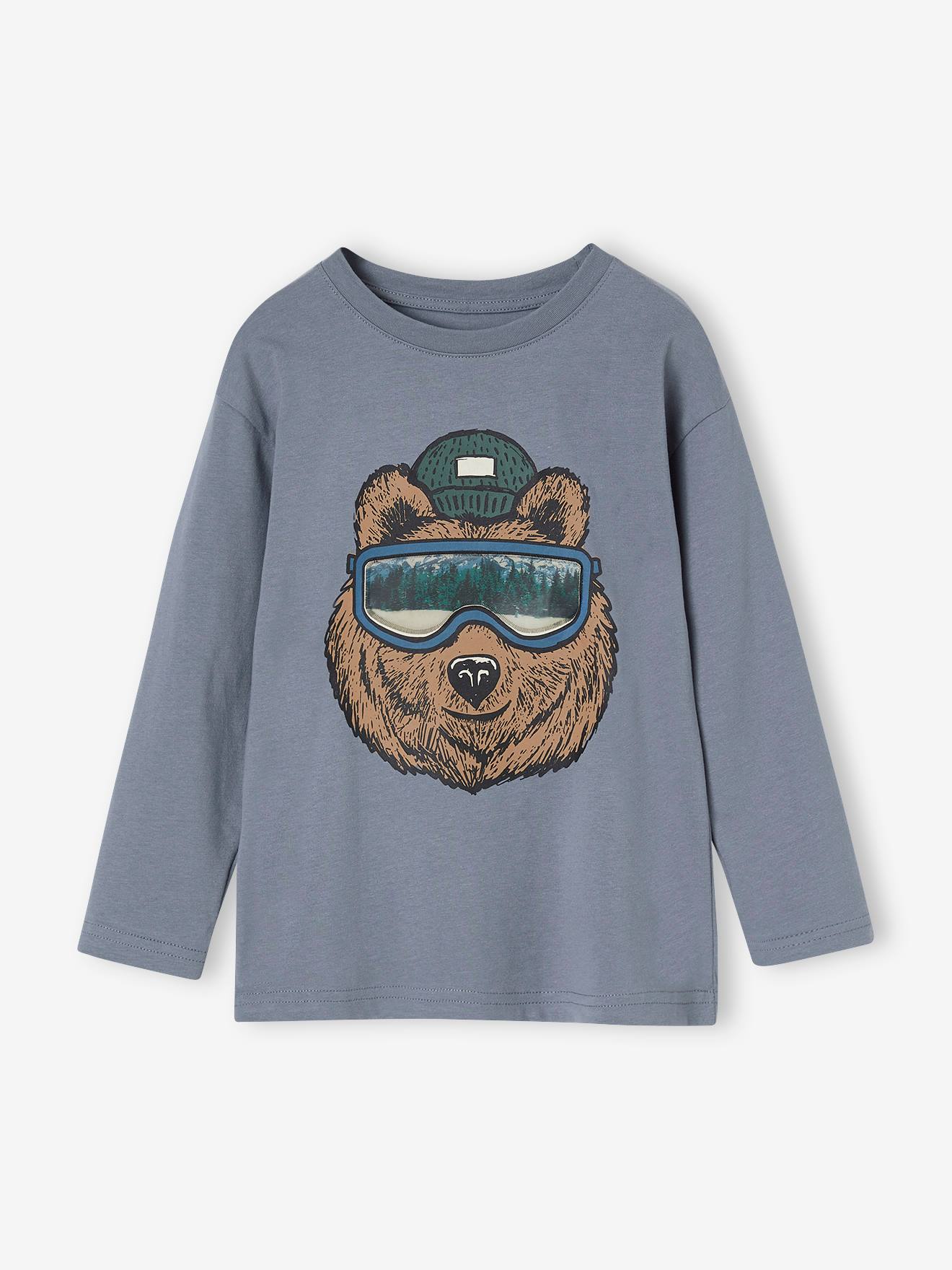Vertbaudet Jungen Shirt mit Recycling-Baumwolle - graublau
