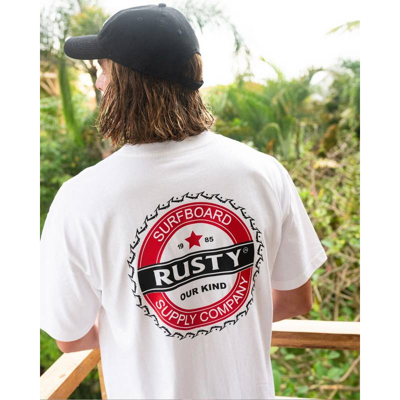 RUSTY BOTTLE CAP SHORT SLEEVE TEE T-Shirt Herren