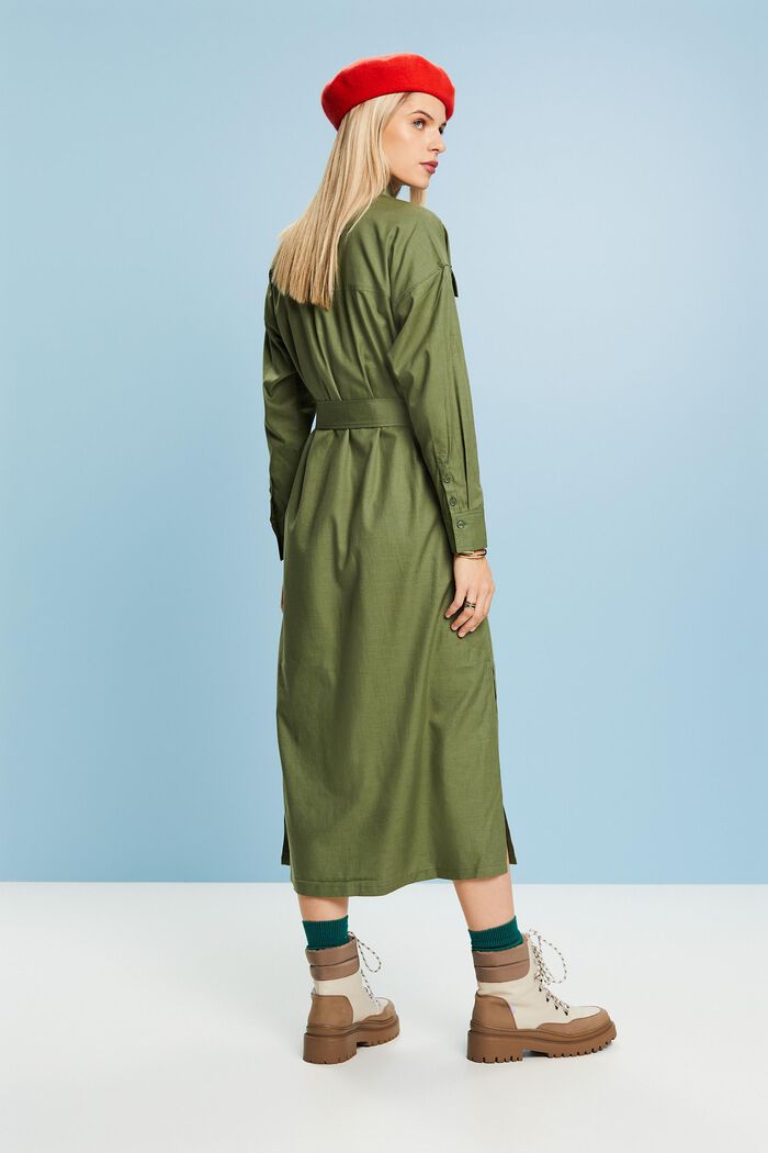 Midi-Hemdblusenkleid