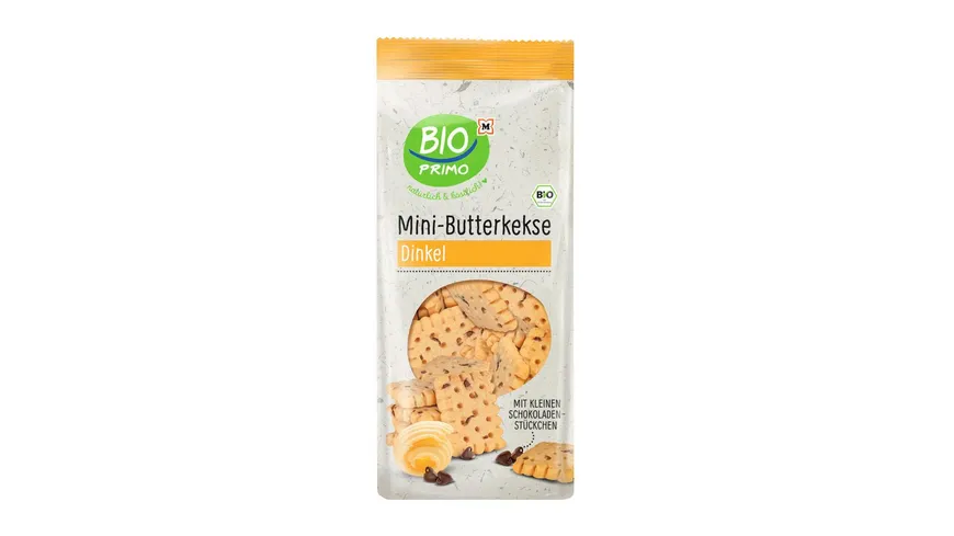 BIO PRIMO Bio Mini Dinkel-Butterkeks mit Schokoladenstückchen 125 g