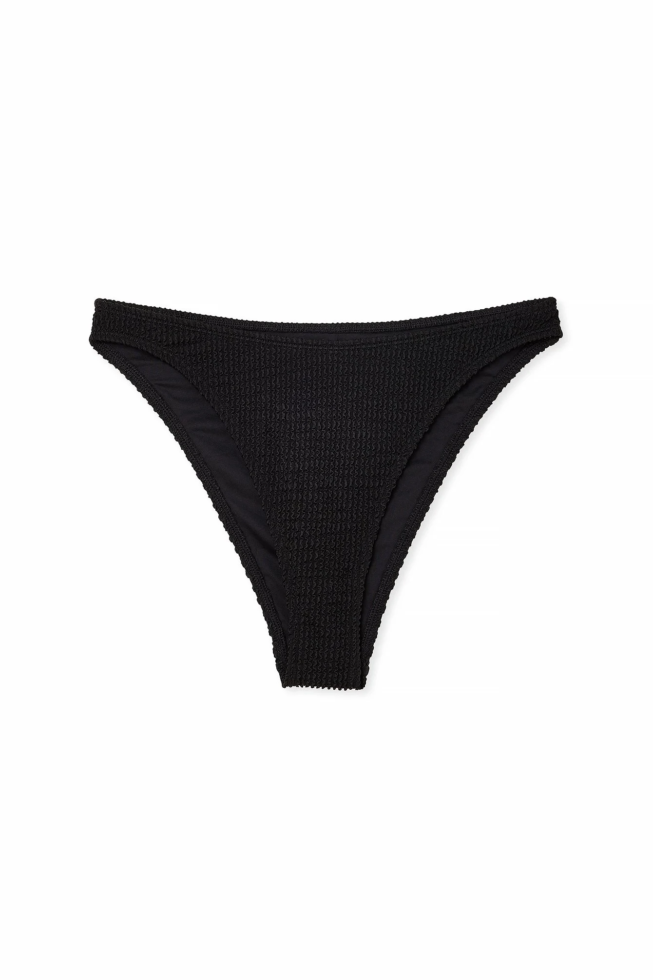 Gesmoktes Bikinihöschen mit hohem Bein