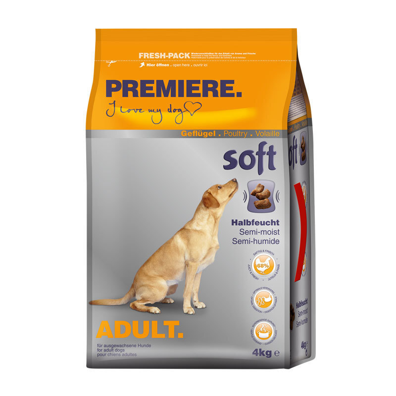 PREMIERE Hundetrockenfutter PREMIERE Soft Geflügel 4 kg