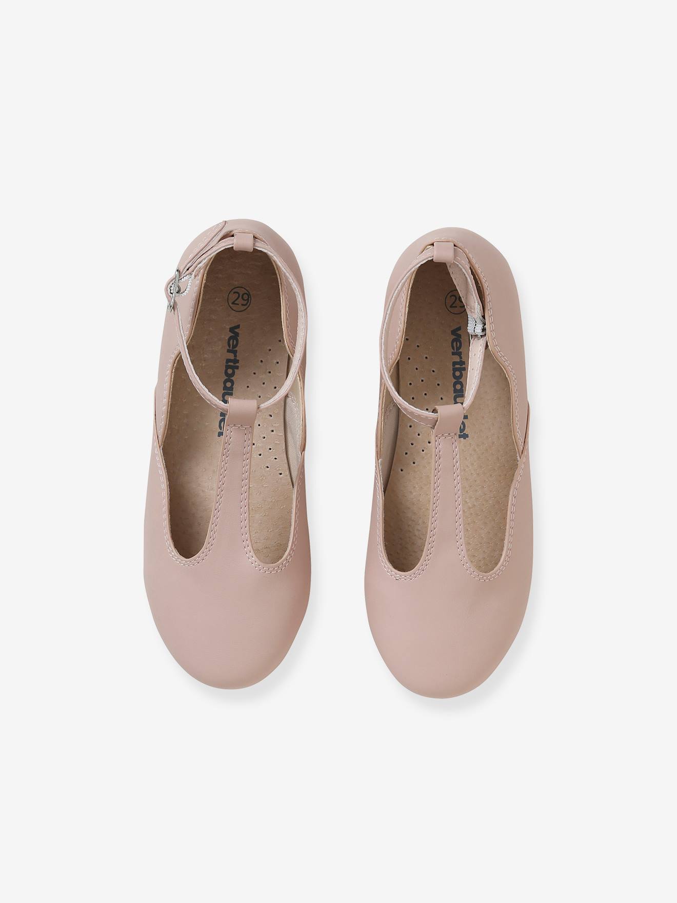 Ballerines salomés fille rose pâle