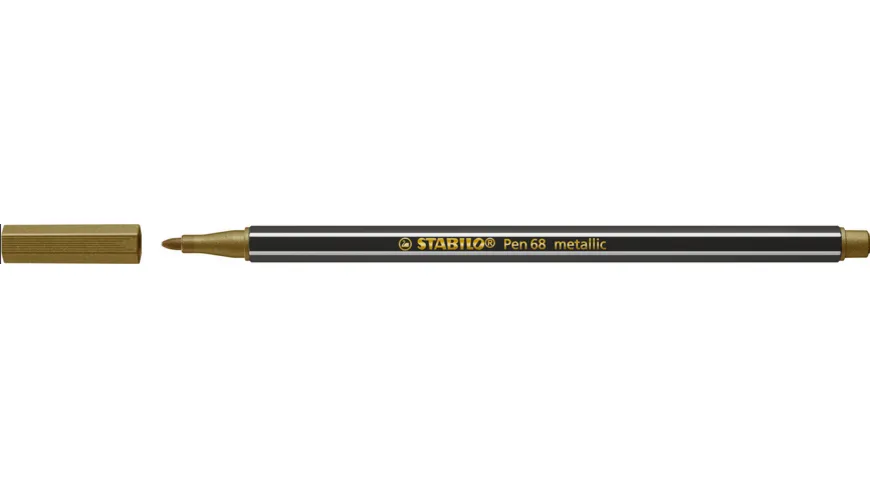 STABILO® Premium Metallic-Filzstift - STABILO Pen 68 metallic - Einzelstift - gold gold