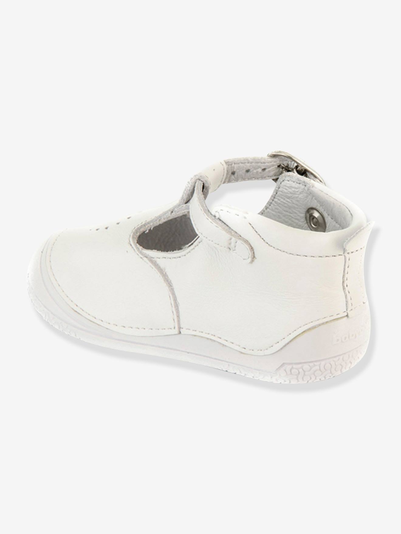 Bottillons salomés cuir bébé fille Zia Babybotte® blanc