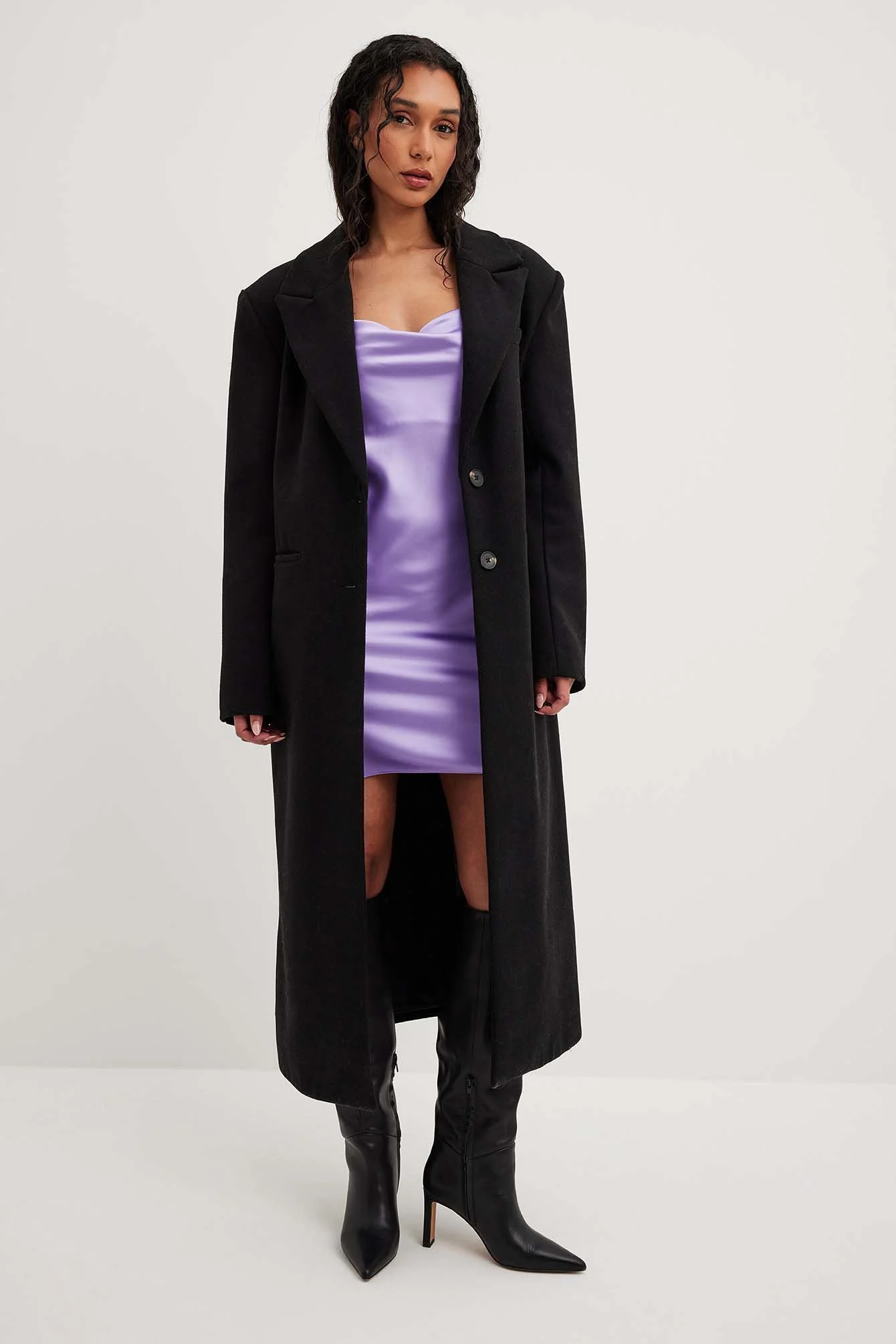 Satin Minikleid