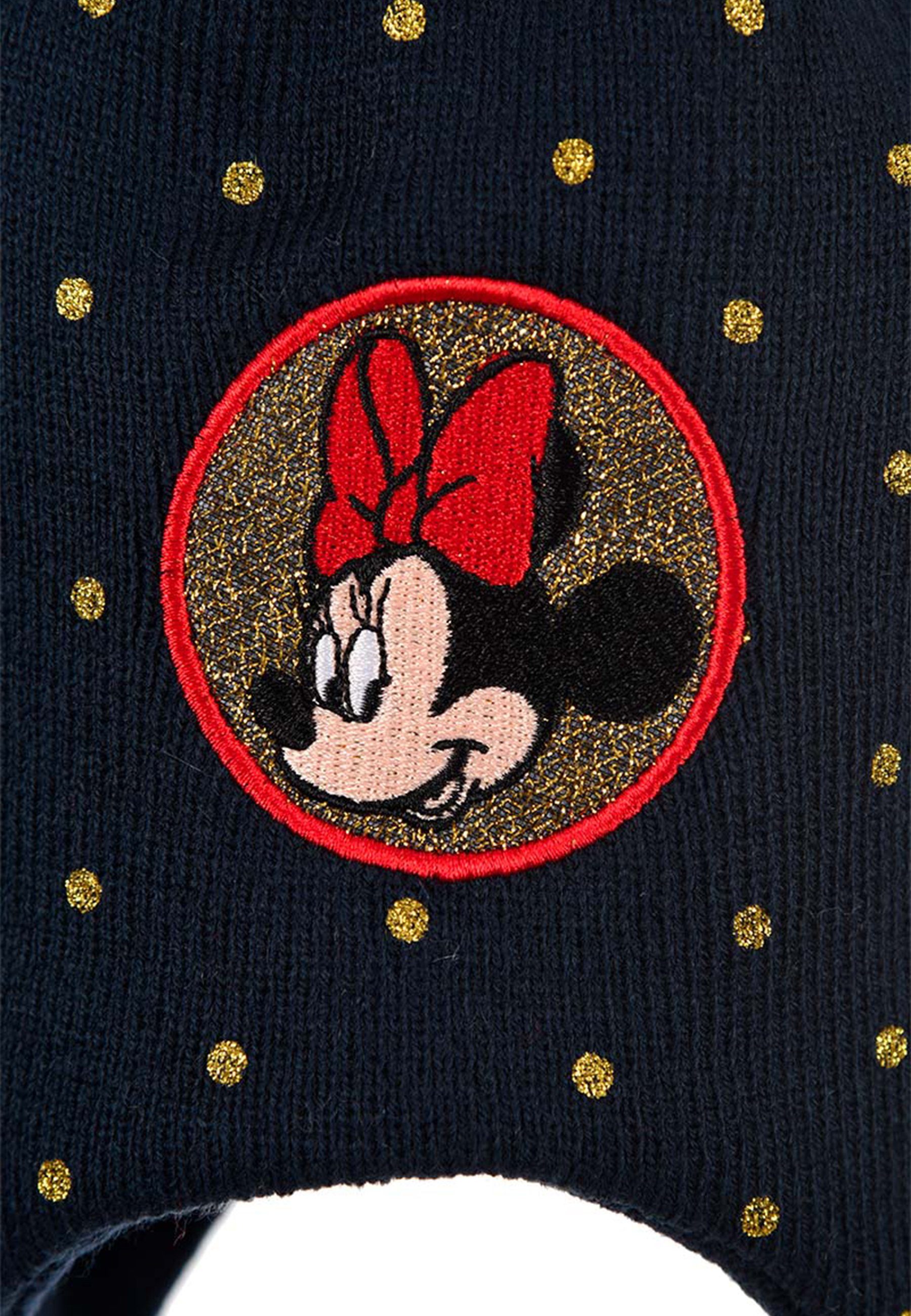 Minnie Mouse Bommelmütze Mädchen Kinder Winter-Bommel-Mütze