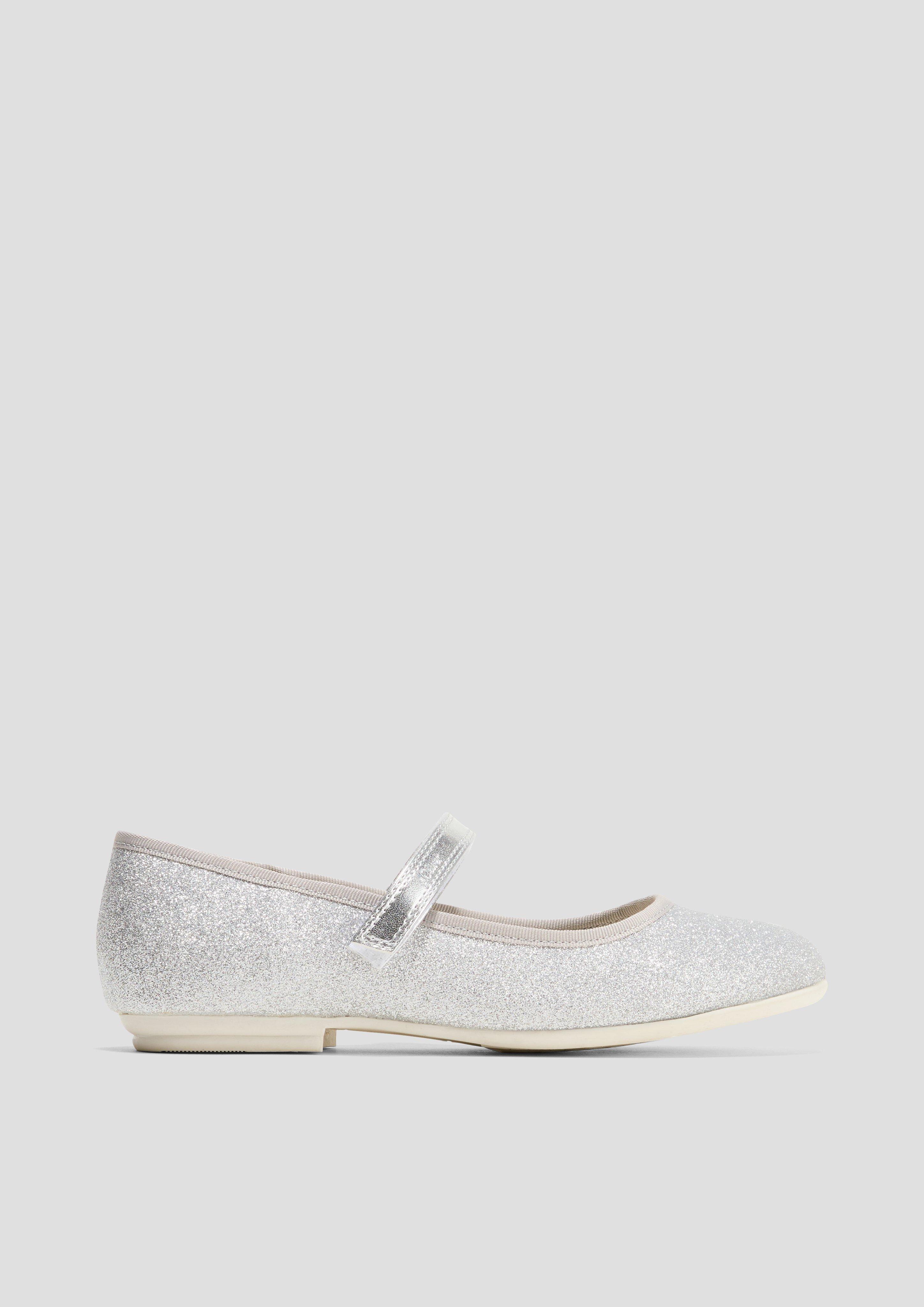 Glitzer-Ballerinas mit Klettverschluss  6008885-941