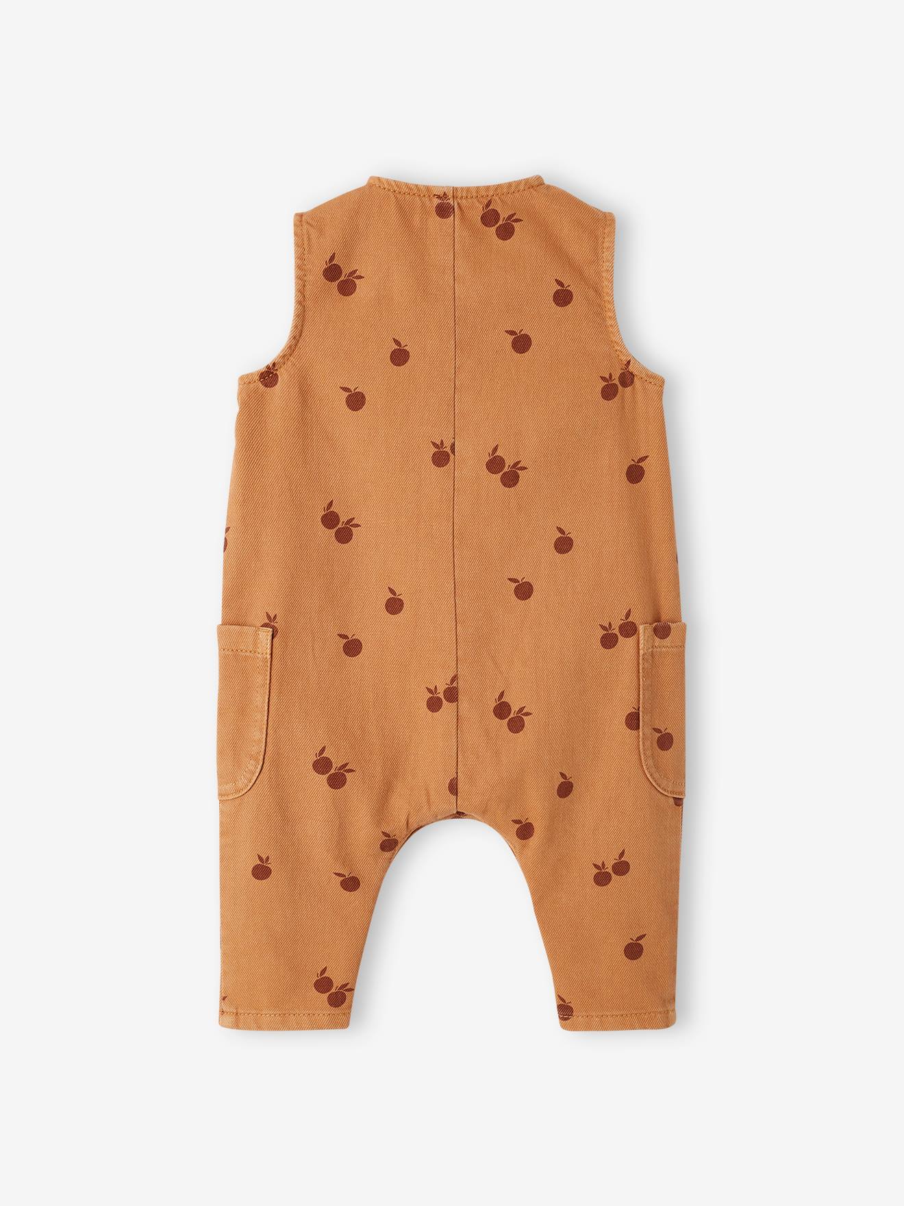 Combinaison bébé sans manches caramel