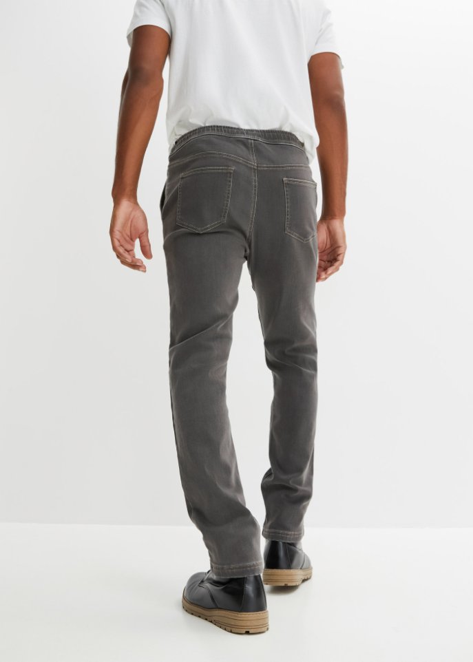 Regular Fit Schlupf-Thermojeans, Straight