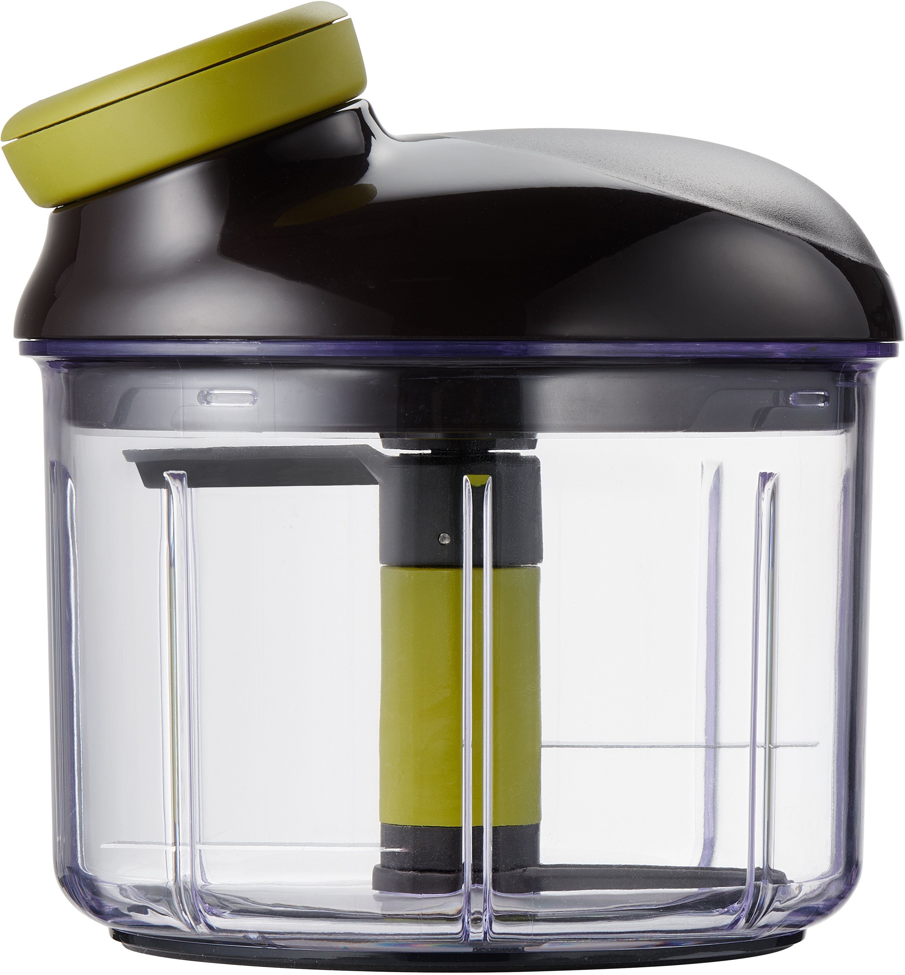 Tefal Gemüsehacker Ingenio Zerkleinerer, 900ml, Edelstahlklingen, rutschfest, Soft-Touch-Griff, Schwarz/Grün
