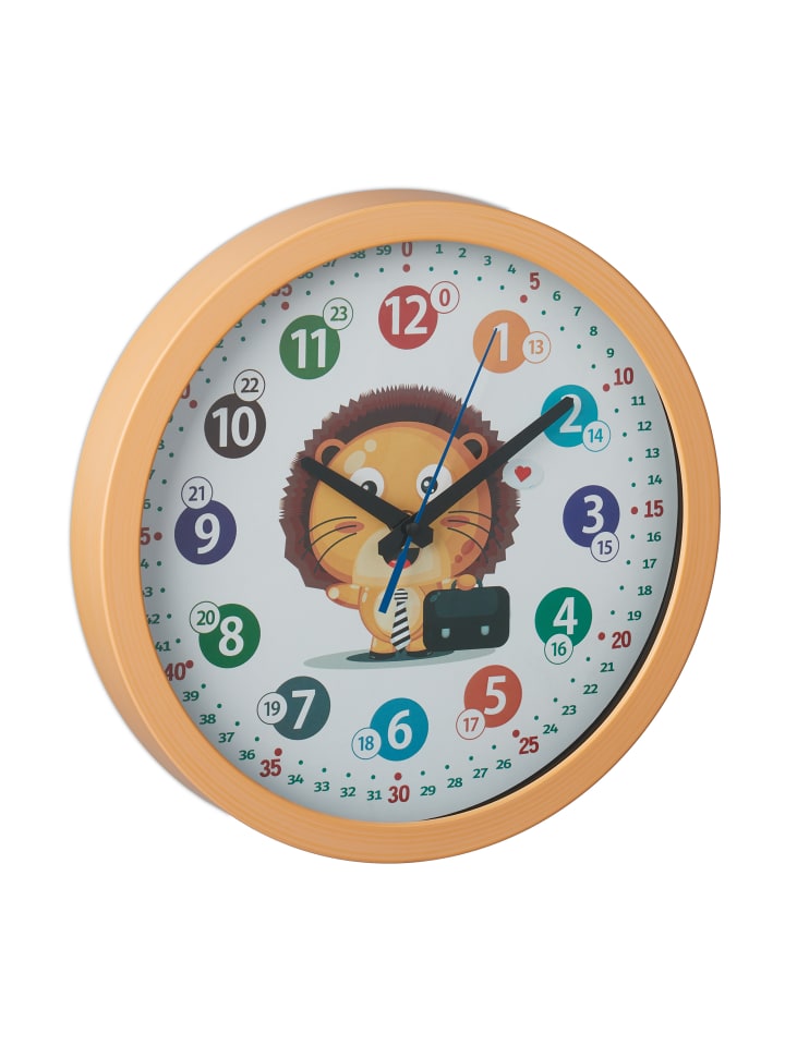 relaxdays Kinder-Wanduhr 