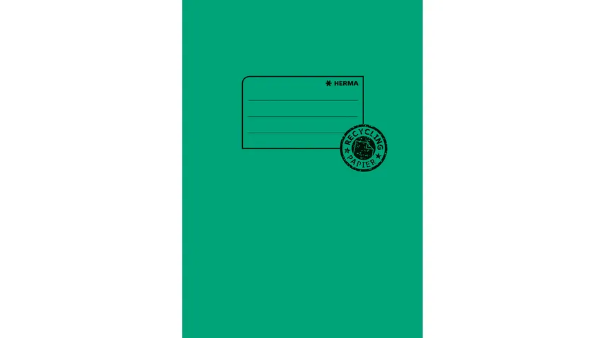 HERMA Hefthülle A5 aus Papier dunkelgrün