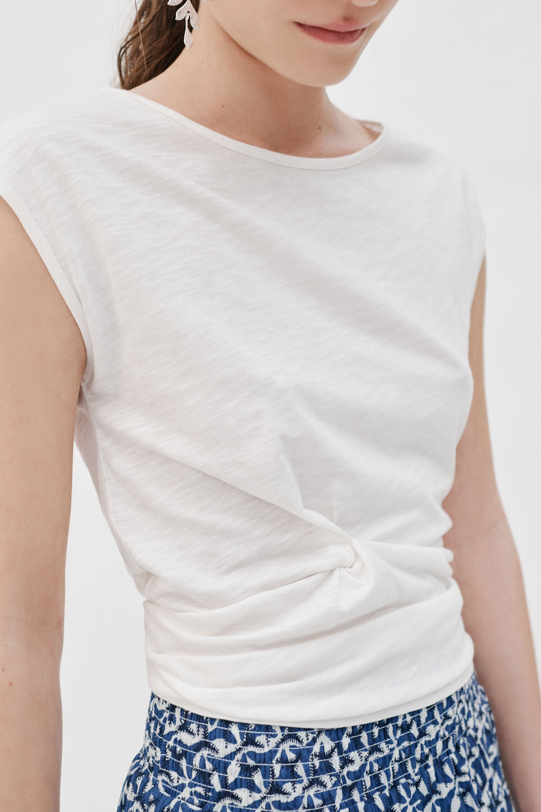 t-shirt joy ivoire femme