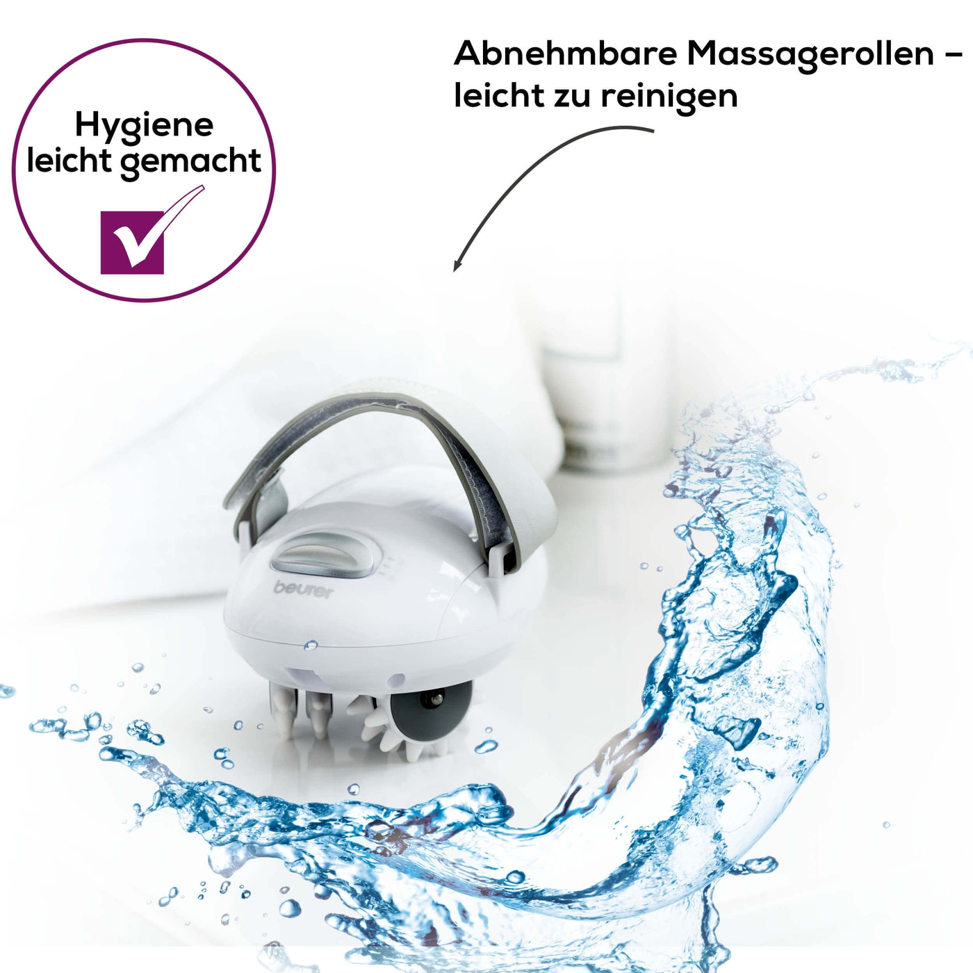 Beurer Cellulite Massage CM 50-Cellulite Massage Gerät fördert die Durchblutung & sorgt für straffere Haut