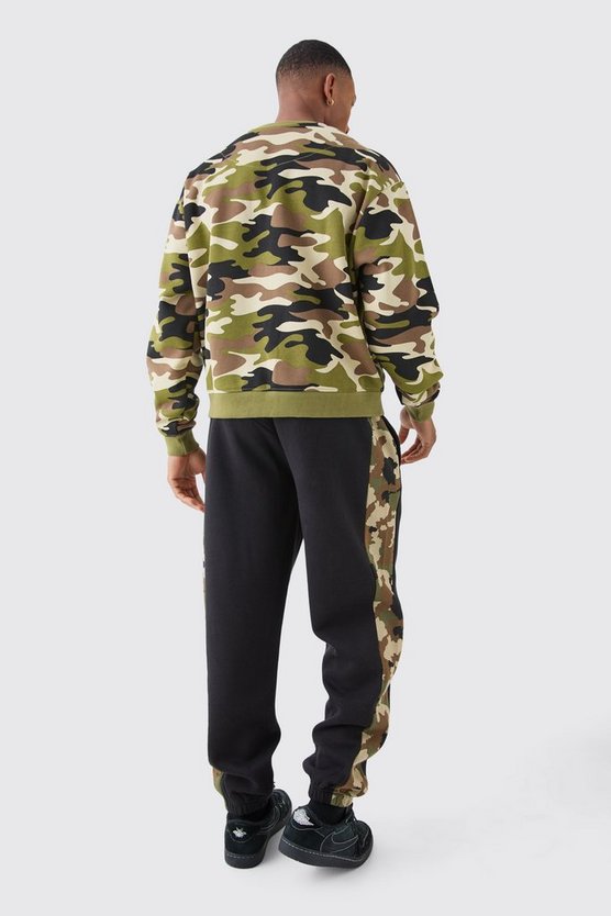 Kastiges Oversize Camouflage Sweatshirt