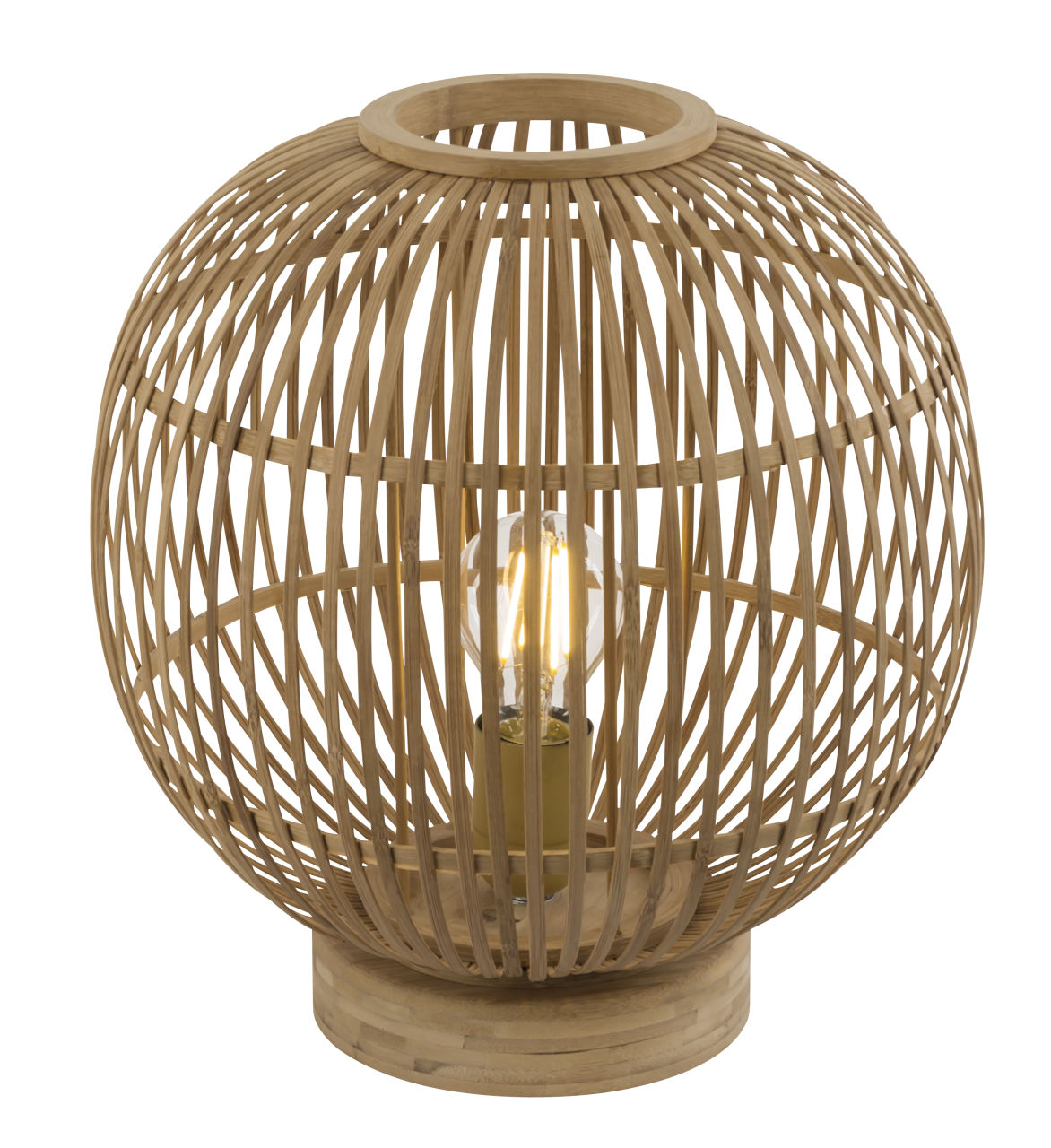 Globo Lighting - HILDEGARD - Tischleuchte Bambus naturfarben, 1x E27