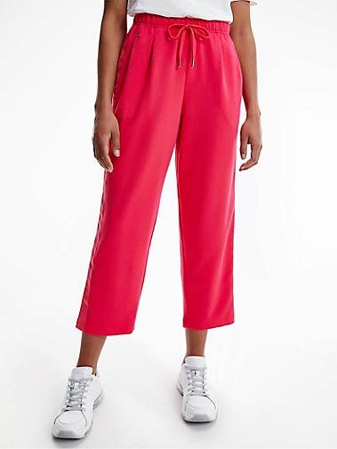 TOMMY HILFIGER Damen Jogpants Relaxed Fit 7/8-Länge