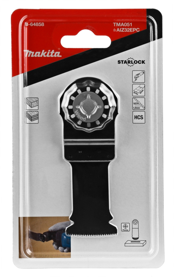 Accessori Makita B-64858 Lama per sega E-cut HCS per legno 32 mm TMA051 HCS