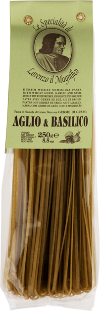 Lorenzo il Magnifico - Linguine mit  Knoblauch und Basilikum