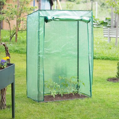 relaxdays Tomatengewächshaus 2 x Tomatengewächshaus PE