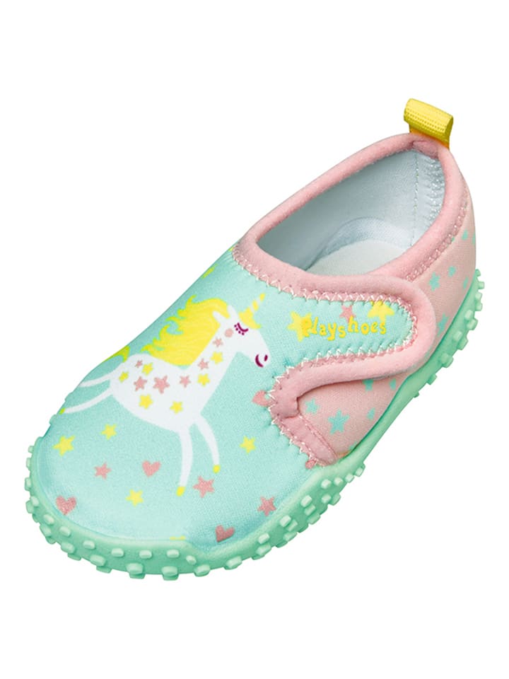 Playshoes Badeschuhe in Mint/ Bunt günstig kaufen
