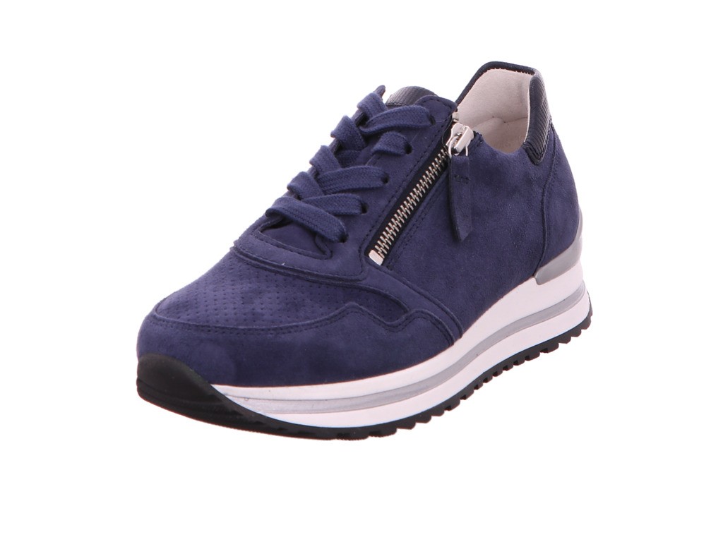 GABOR Freizeit Schnürer blau Gabor Comfort Sneaker low 46.528.26 blau